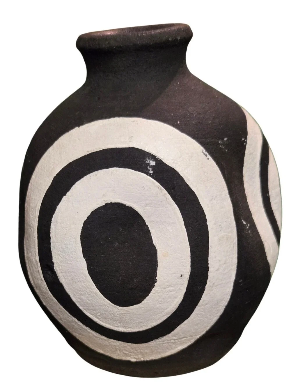 Bloomingville Black & White irregular bullseye Terrac 5.5